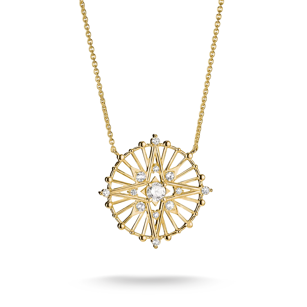 THOMAS SABO Midnight Sky Gold Plated Star Talisman Necklace