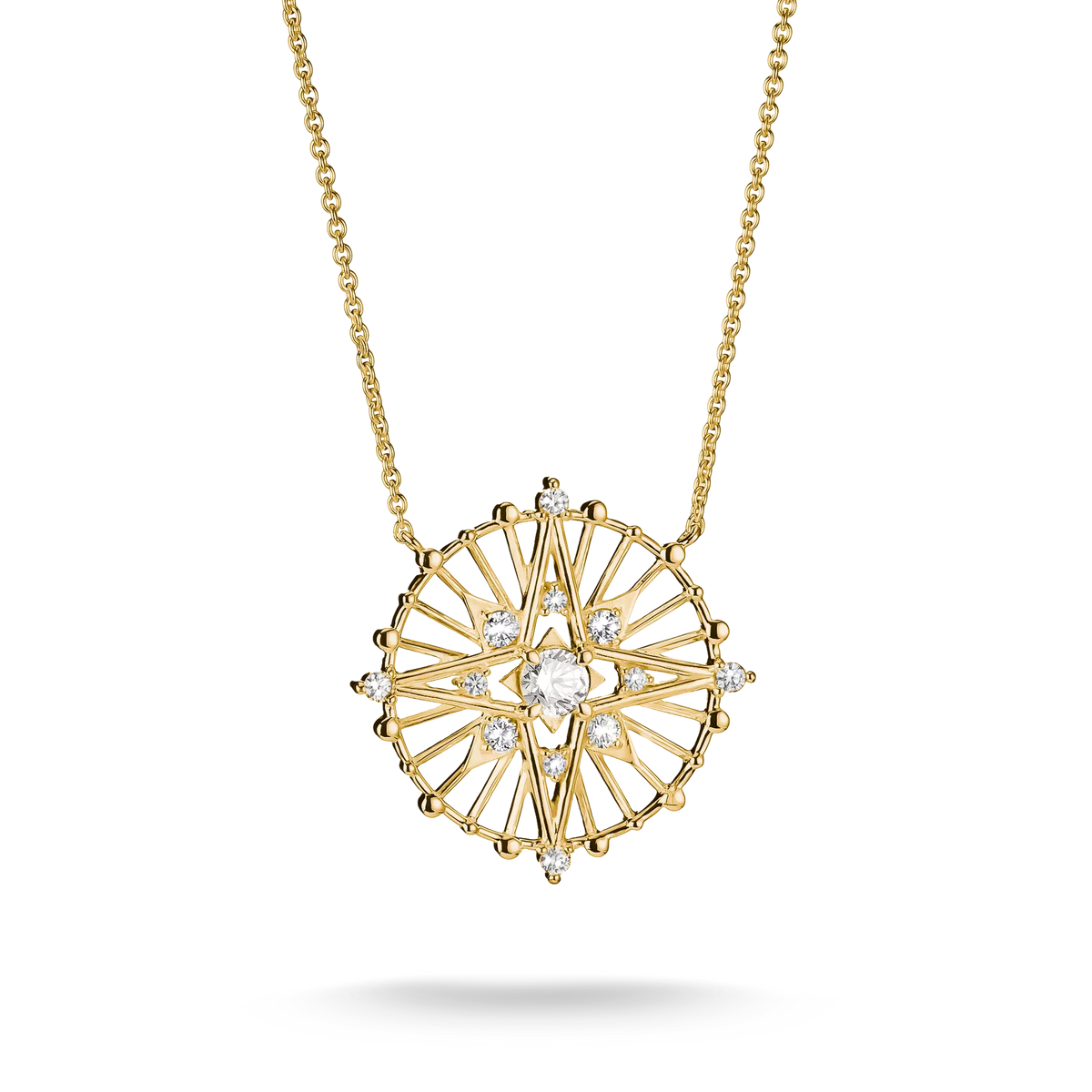 THOMAS SABO Midnight Sky Gold Plated Star Talisman Necklace