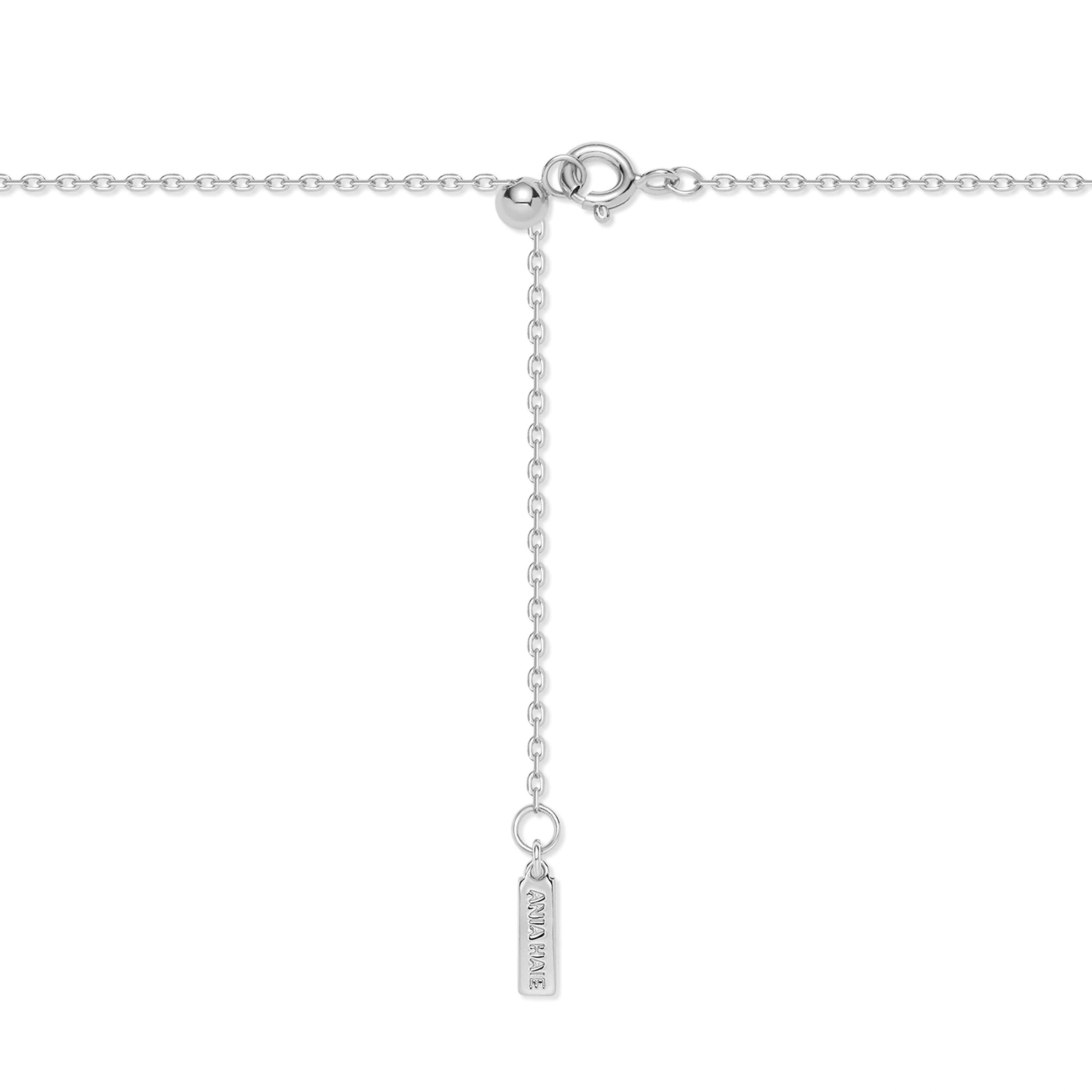 Silver Twisted Rope Lariat Necklace