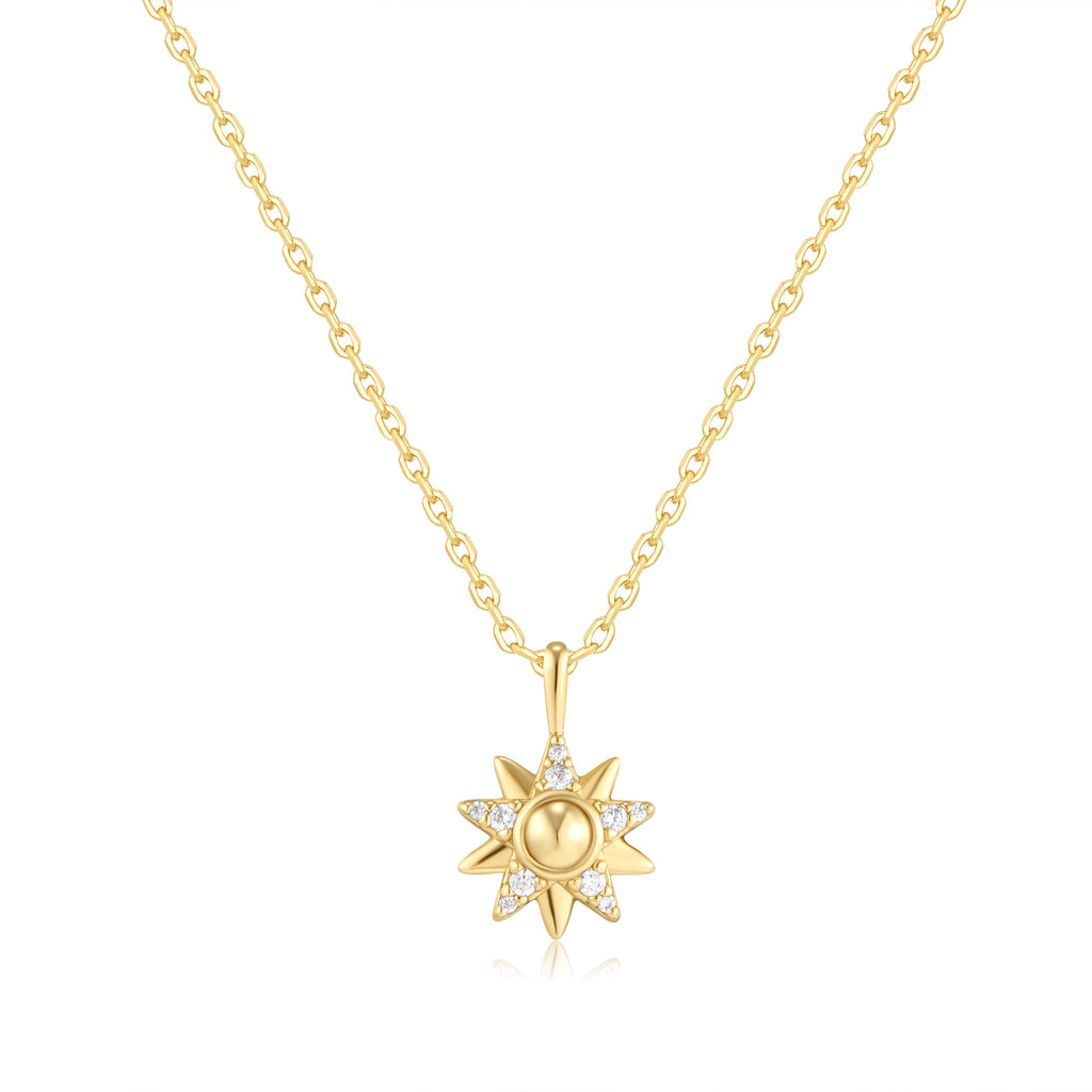 Gold Sunburst Necklace