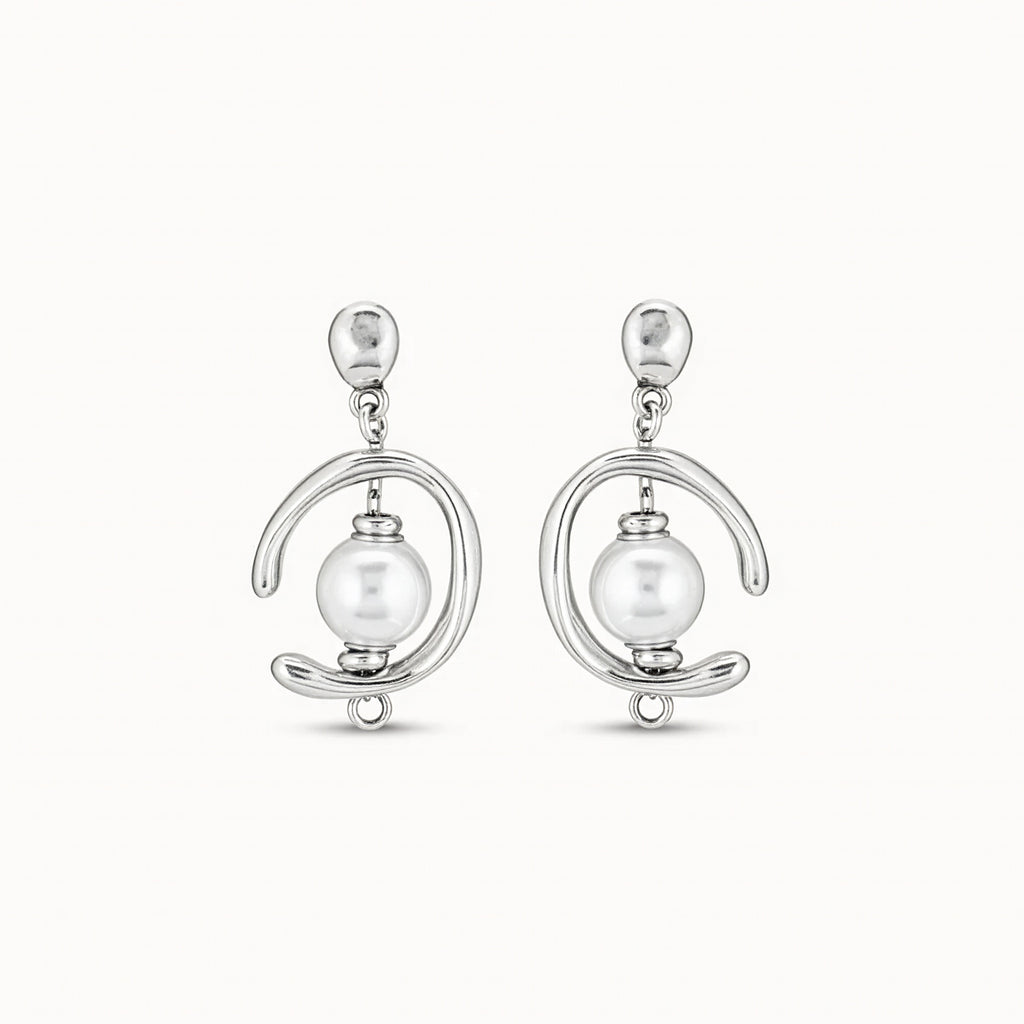 Drop Earrings with Pearl