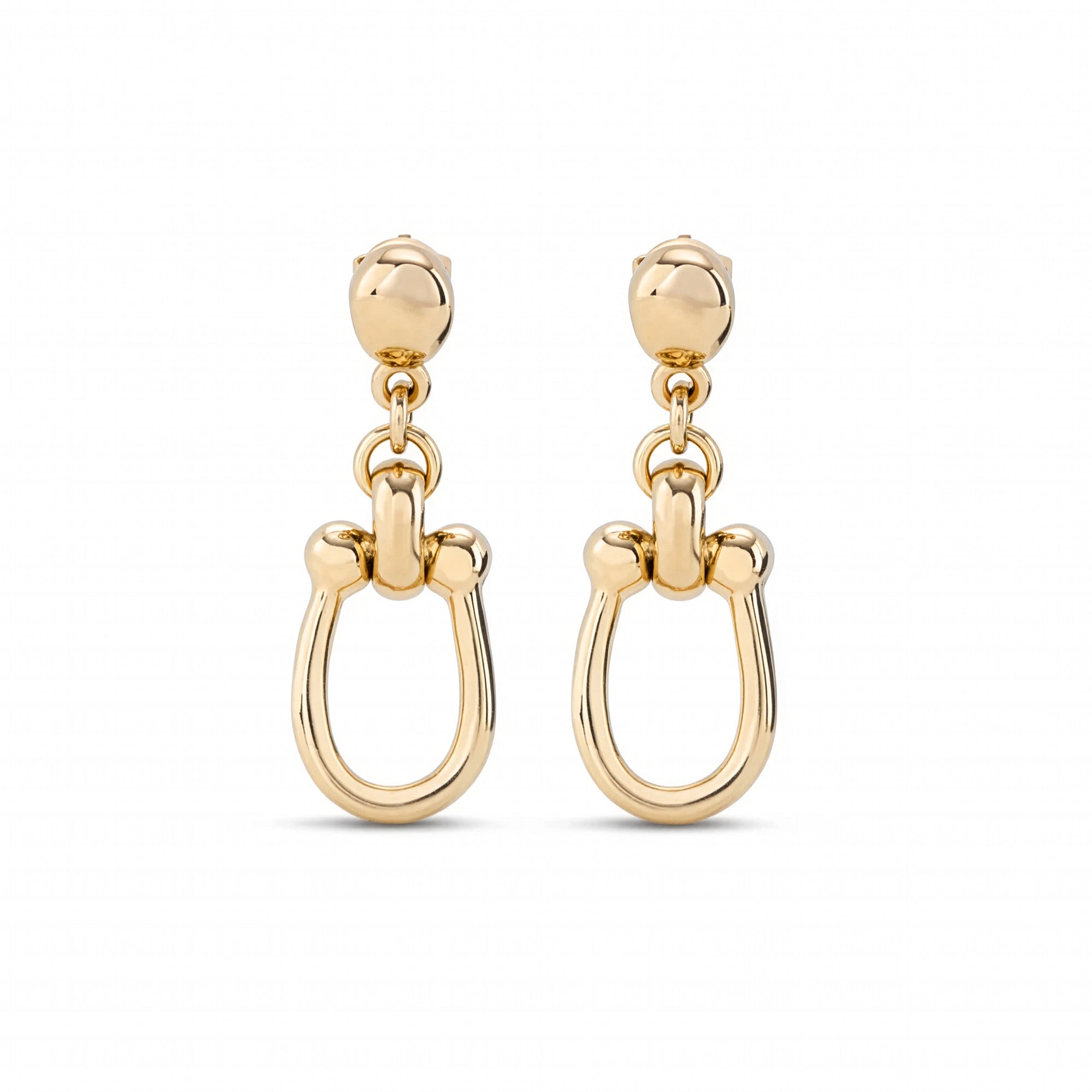 Drop Earrings with Medium Sized Link