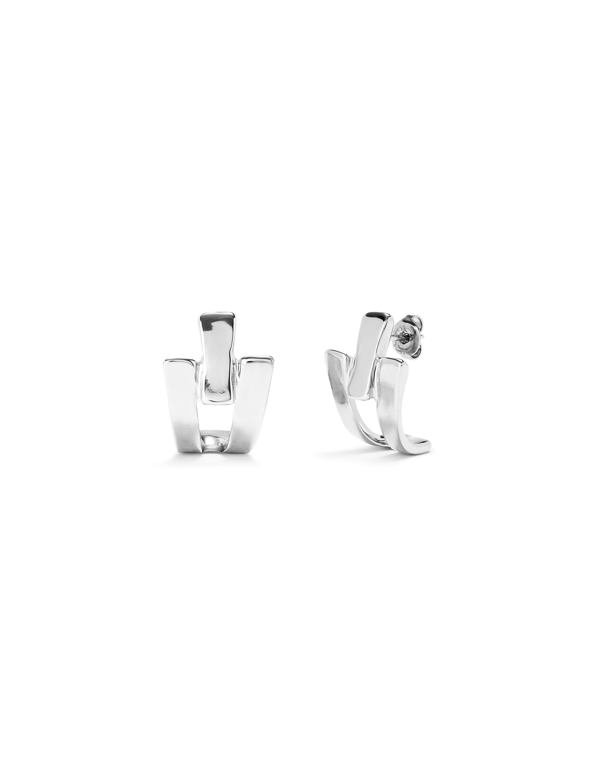Original Triple-Curve Stud Earrings