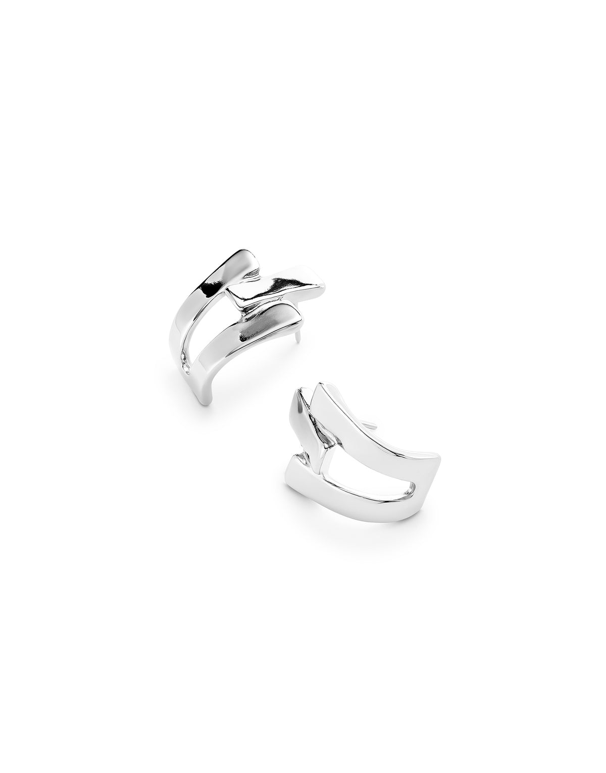 Original Triple-Curve Stud Earrings