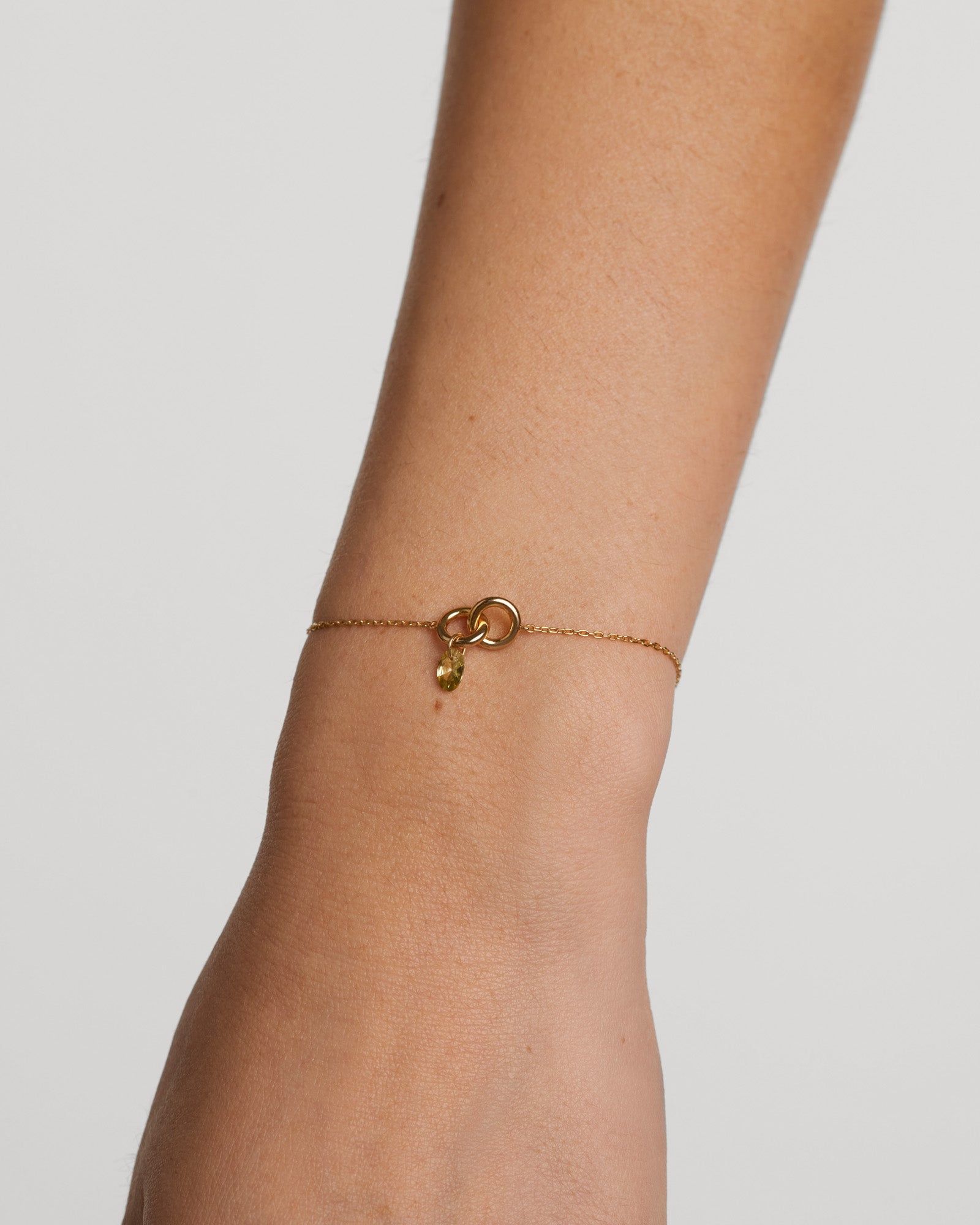 Green 18k Gold-Plated Lily Bracelet