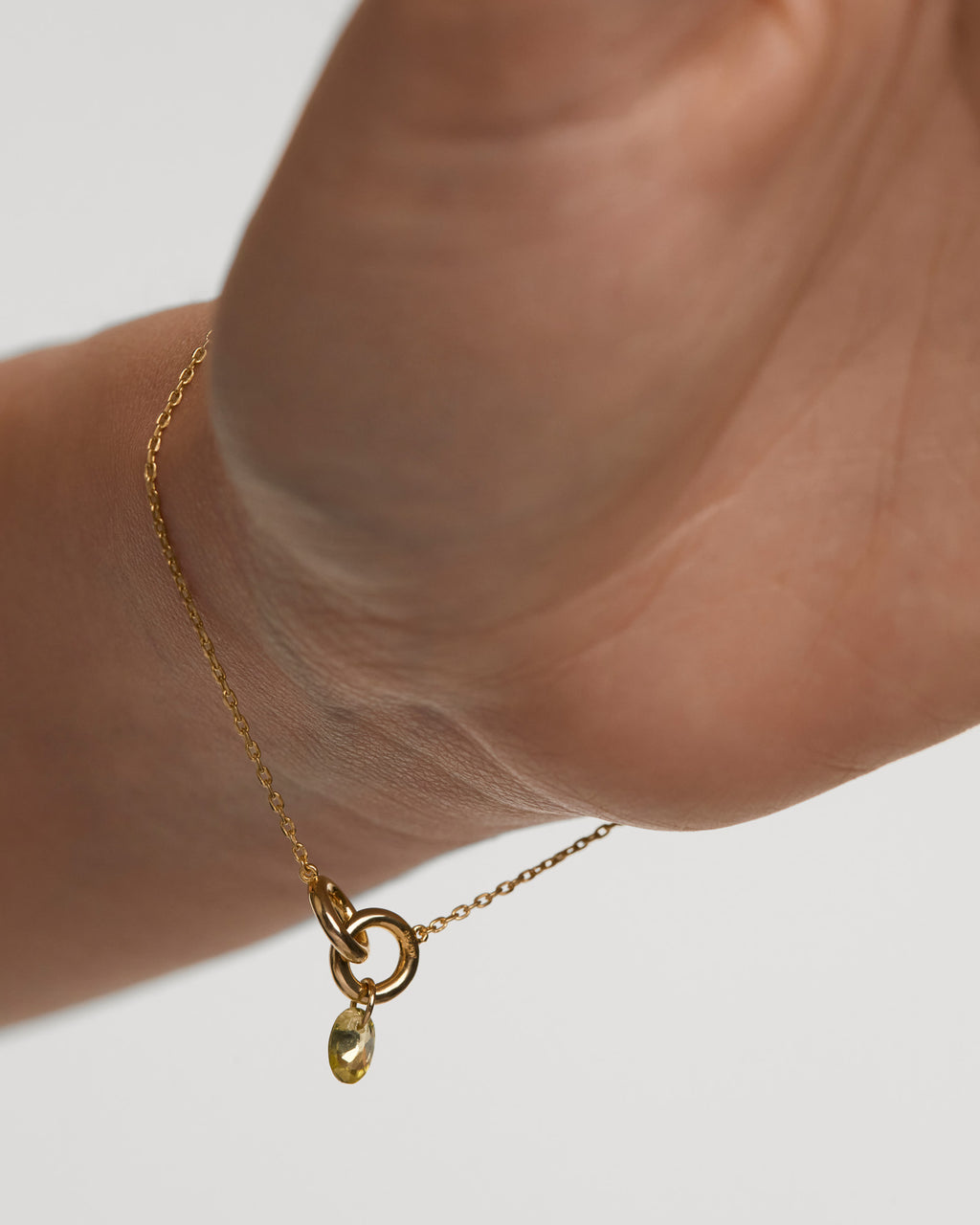 Green 18k Gold-Plated Lily Bracelet