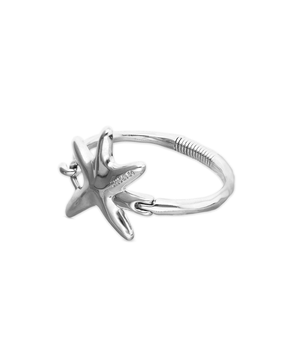 Arcadia Silver-Plated Sculpted Star Cuff Bracelet