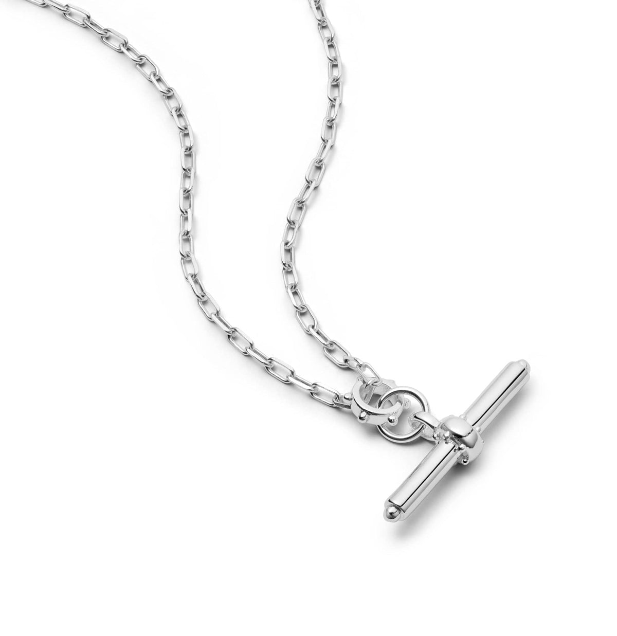 Amulet T-Bar Necklace - Sterling Silver