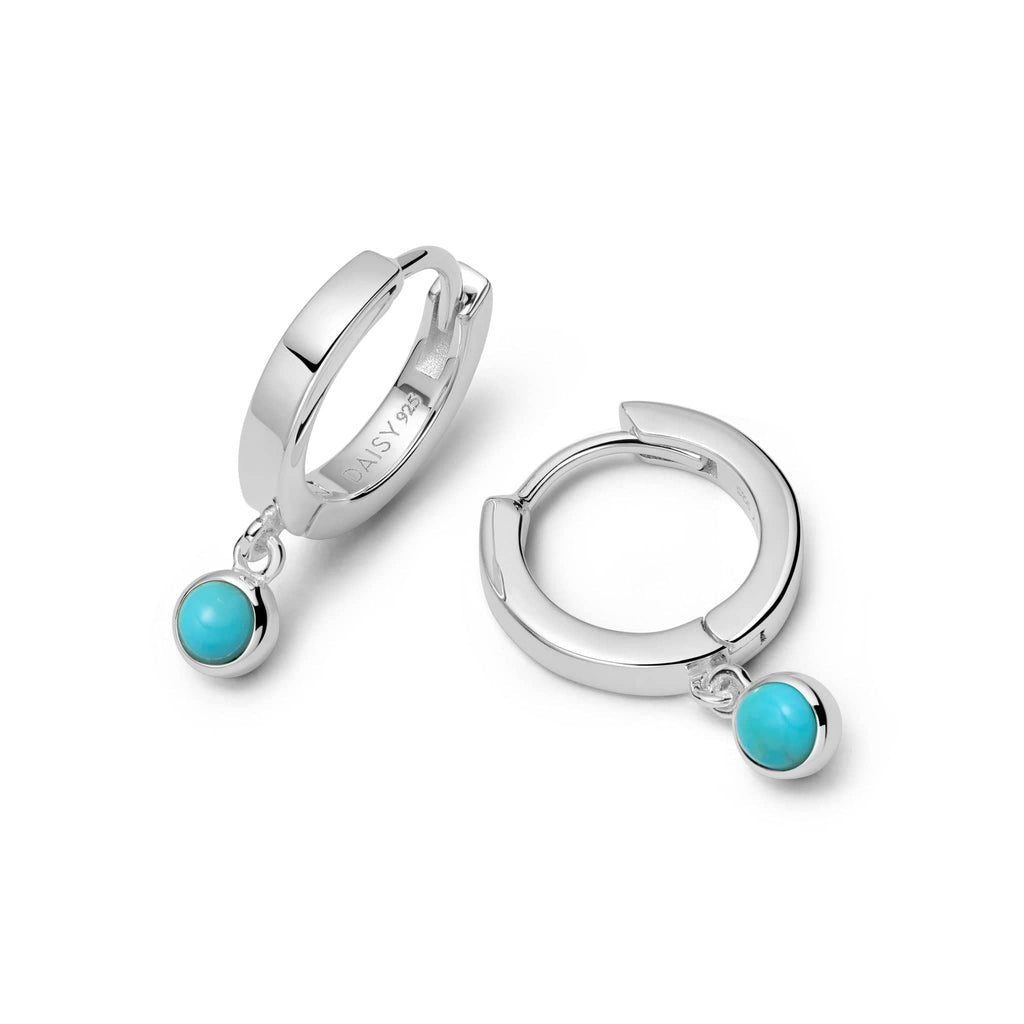 Turquoise Healing Earrings - Silver