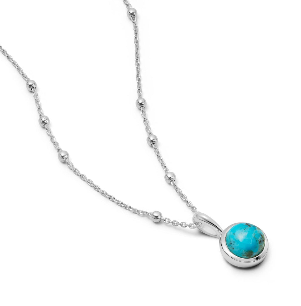 Turquoise Healing Stone Necklace - Silver