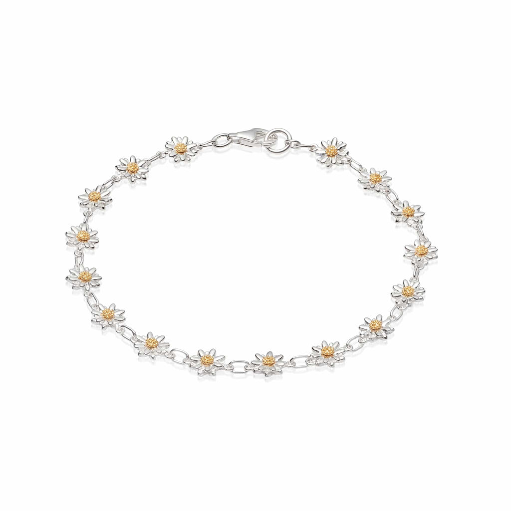 Sixteen Bellis Daisy Bracelet - Silver