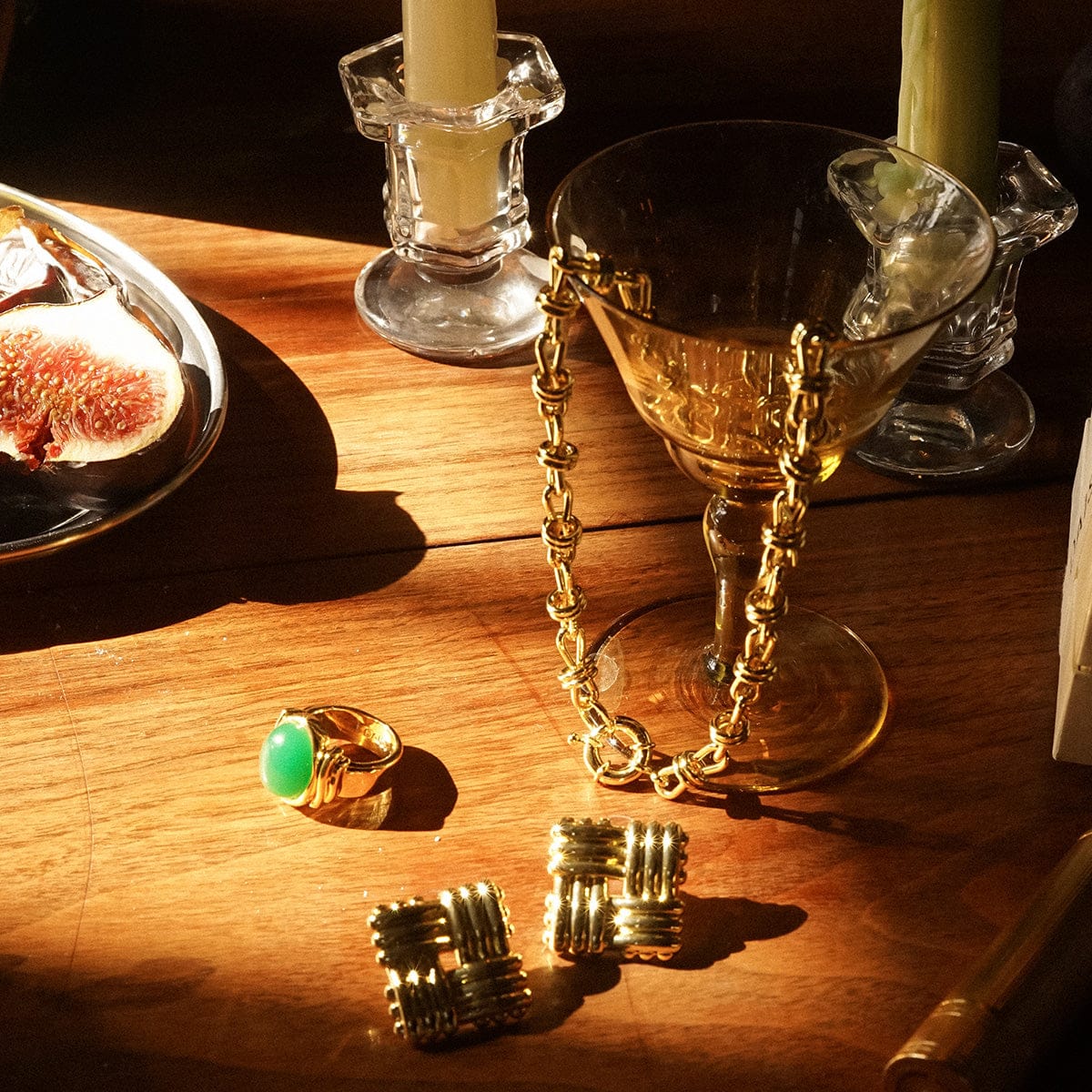 Polly Knot Chain Necklace - Gold