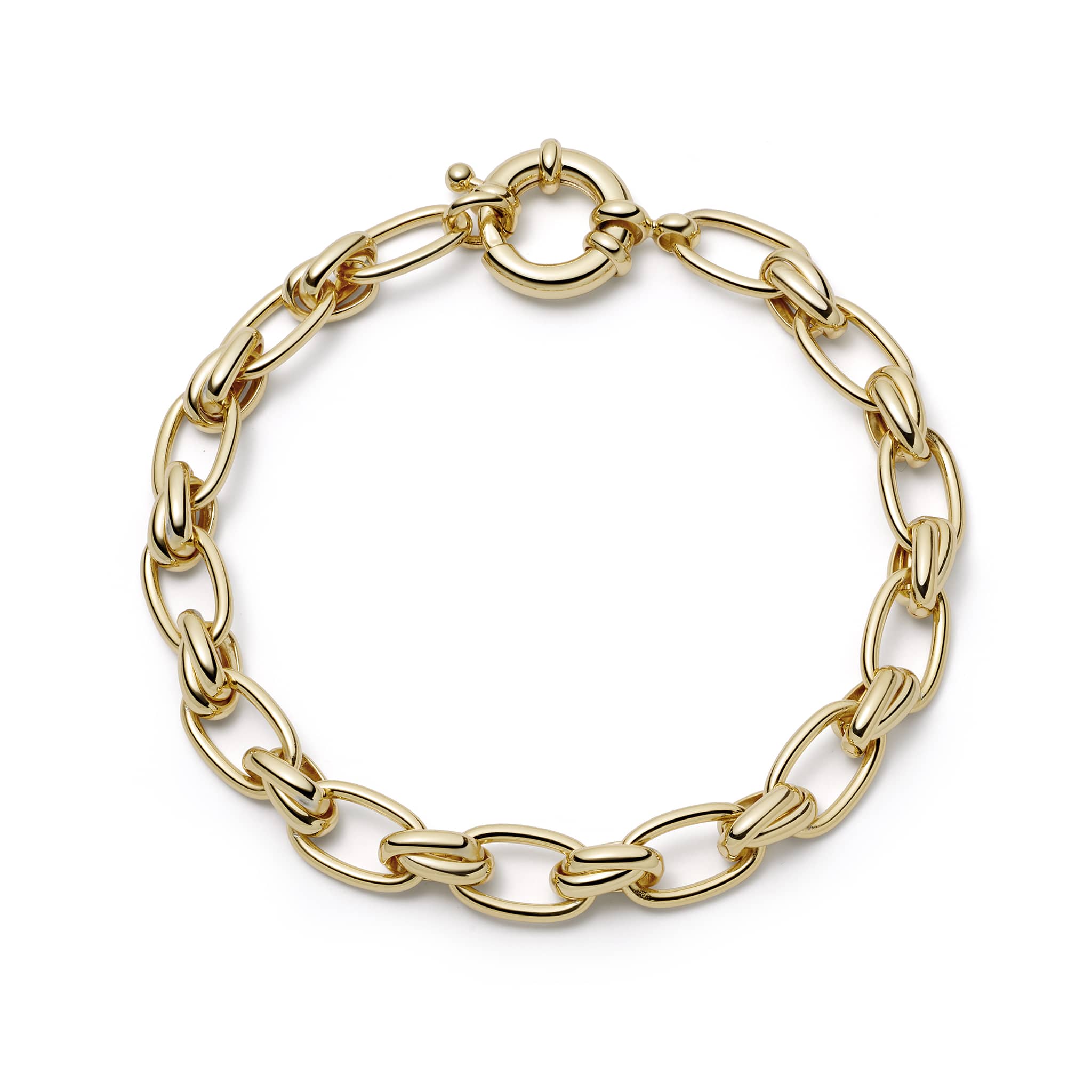 Polly Vintage Link Bracelet - Gold
